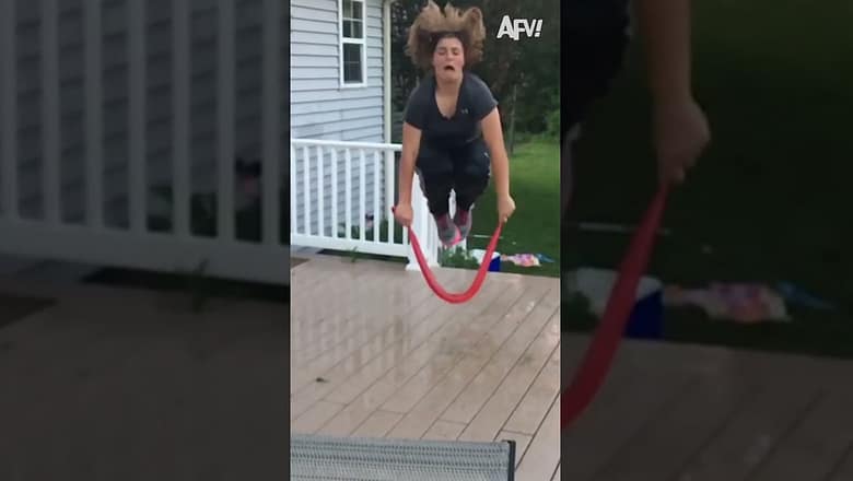 What goes up must come down π€£ #afv #fail #funny