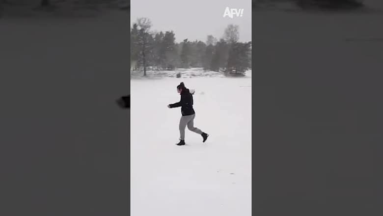 Nearly made it! π€£ #afv #fail #winter