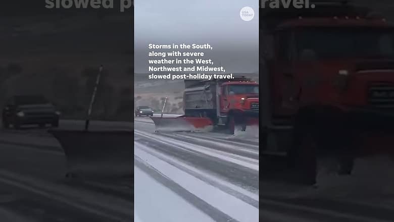 Severe weather causes travel woes across US #Shorts