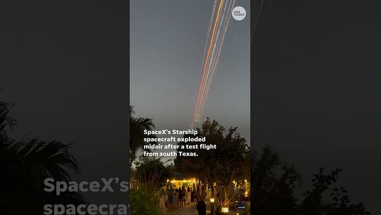 SpaceX’s Starship rocket explodes over Caribbean skies #Shorts