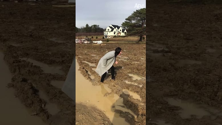 These boots weren’t made for walking in that! π€£ #afv #fail #funny