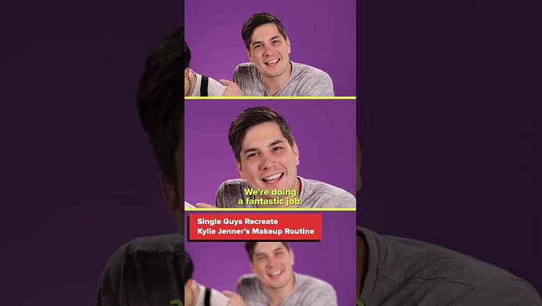 Who knew single guys could slay a makeup routine? ?
