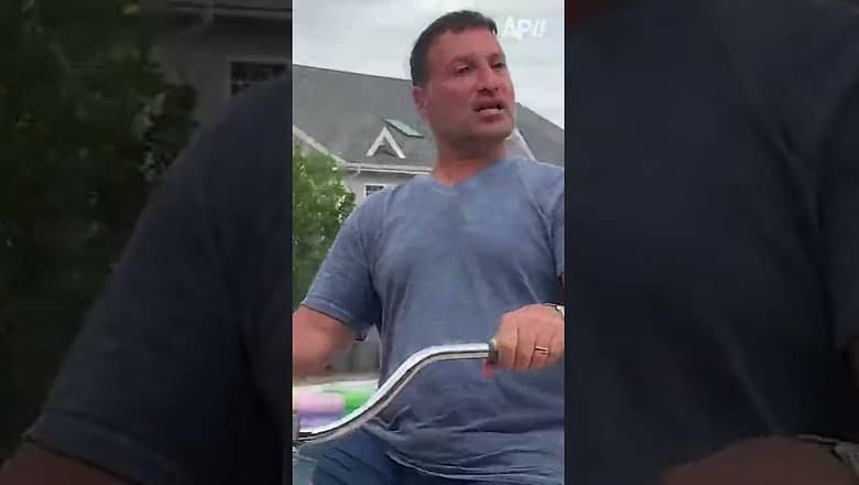 Two wheels and one BIG splash π #afv #fail #funny #shorts