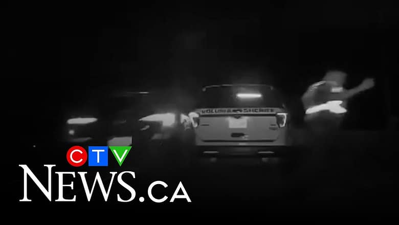 Dramatic footage of SUV hitting police cruiser, narrowly missing officers on Florida highway