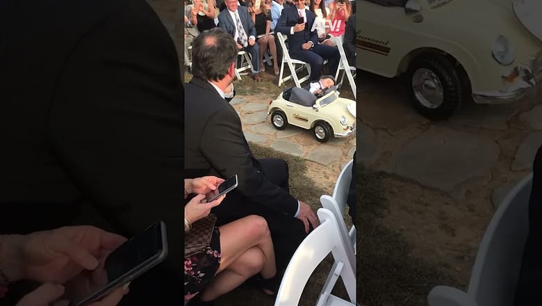 Crashed the wedding but not the car! πΆ #afv #funny #shorts