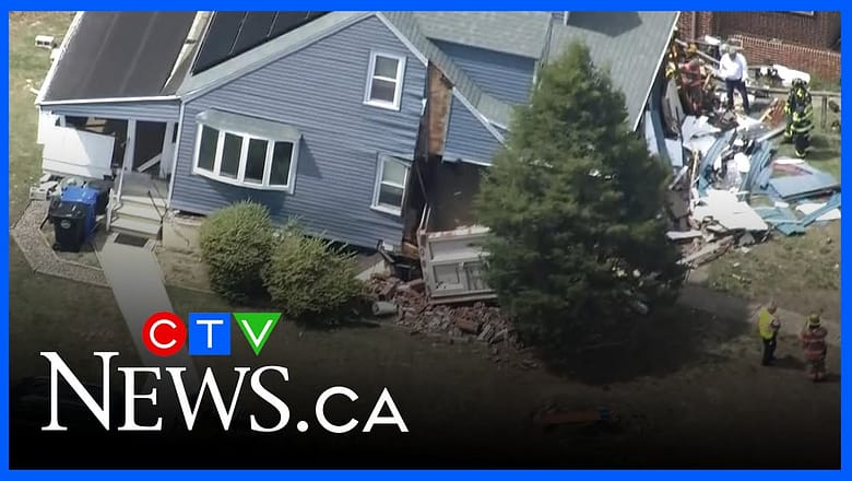 Dump truck crashes into N.J. home after driver suffers medical emergency