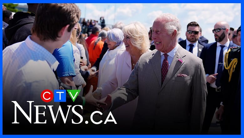 King Charles and Queen Camilla receive warm welcome as Canadian woman presents them with a book