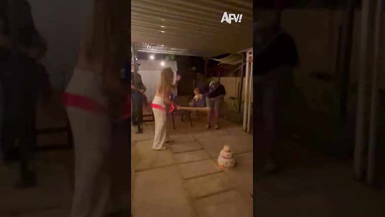 Swing and a hit π₯΄ #afv #fail #funnyvideos #shorts