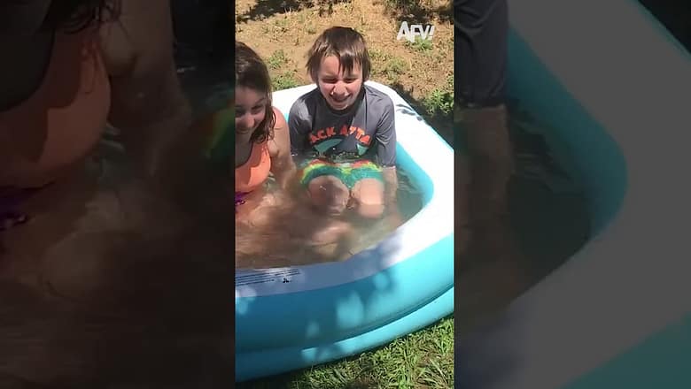 This is gonna ruin the pool party π© #afv #fail #funny #shorts