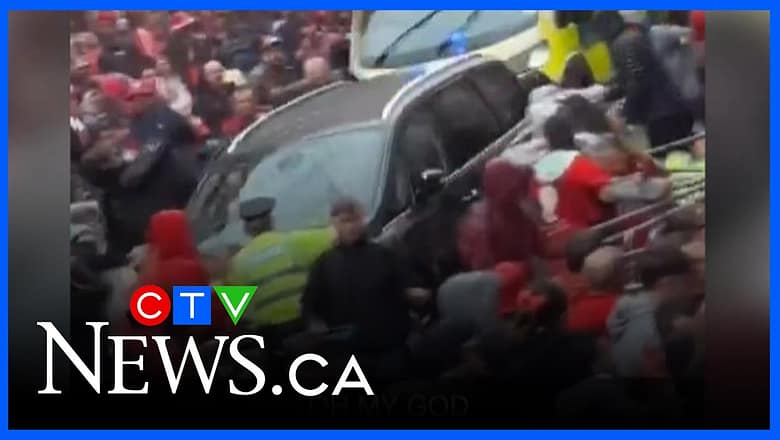 Video captures moment car drives into crowded Liverpool street parade