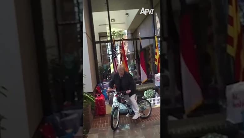 2 wheels, 0 skill 😅 #afv #fail #funny #shorts