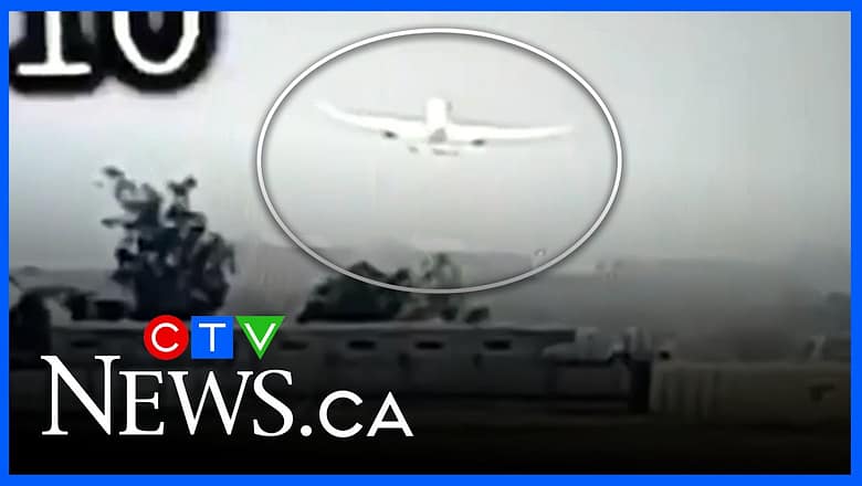 CCTV footage captures moments before Air India flight crash