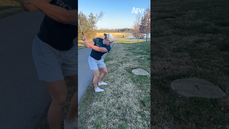 Instant revenge ποΈββοΈ #afv #fail #golfing #funny #shorts