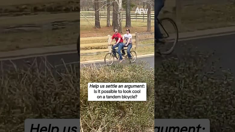 Is it possible to look cool on a tandem bicycle?