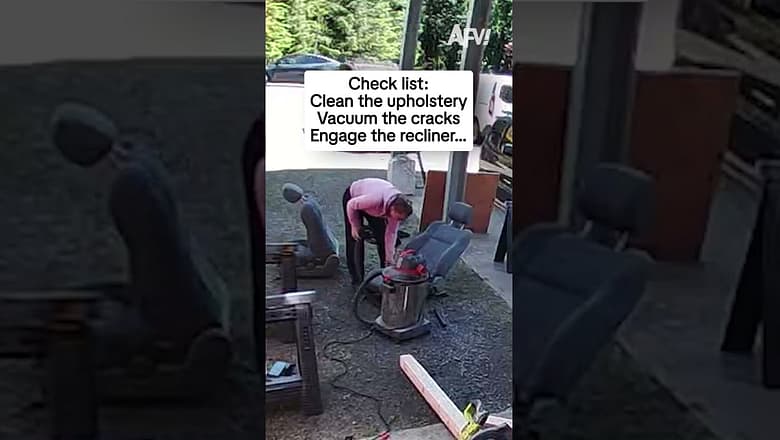 Check list: Clean the upholstery, vacuum the cracks, engage the recliner…