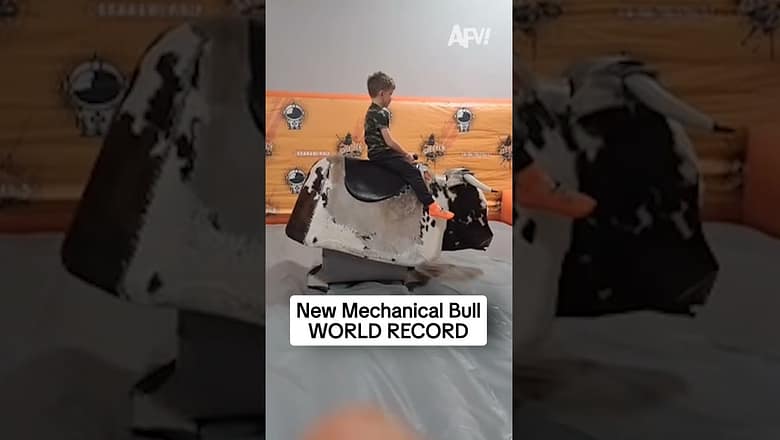 New Mechanical Bull WORLD RECORD