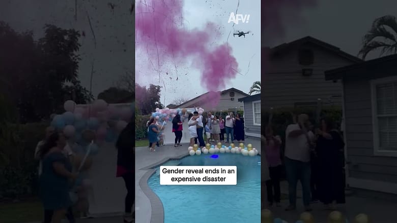 Gender reveal ends in an expensive disaster