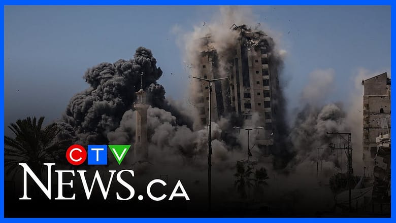 Israeli strike in Gaza City kills 23, demolishes high-rise building