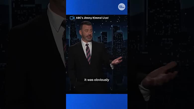 Jimmy Kimmel defends free speech in emotional return to air #Shorts
