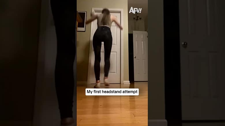 My first headstand attempt