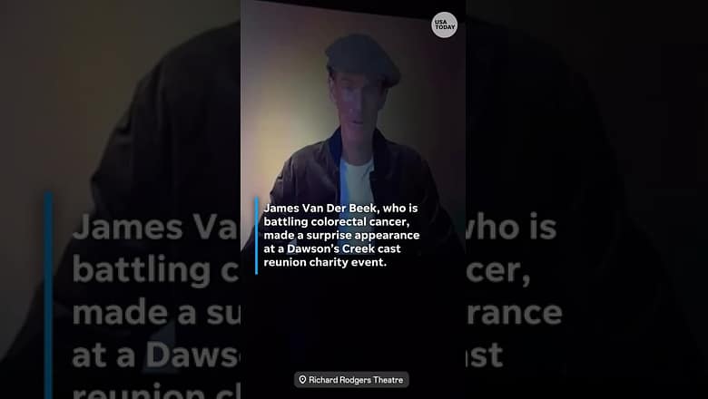 Watch: James Van Der Beek surprise at ‘Dawson’s Creek’ reunion #Shorts