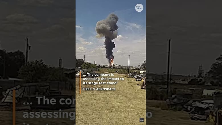 Watch rocket test flight explosion caught on CCTV camera #Shorts