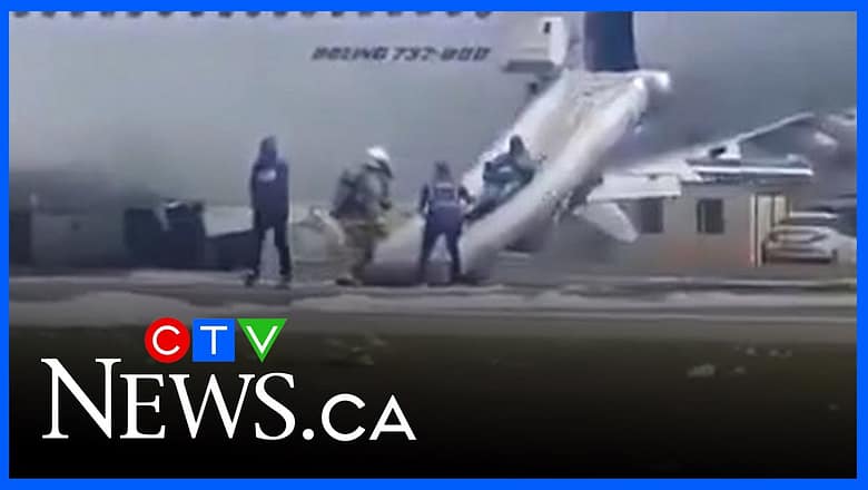 What happened with the WestJet flight landing in St. Maarten?