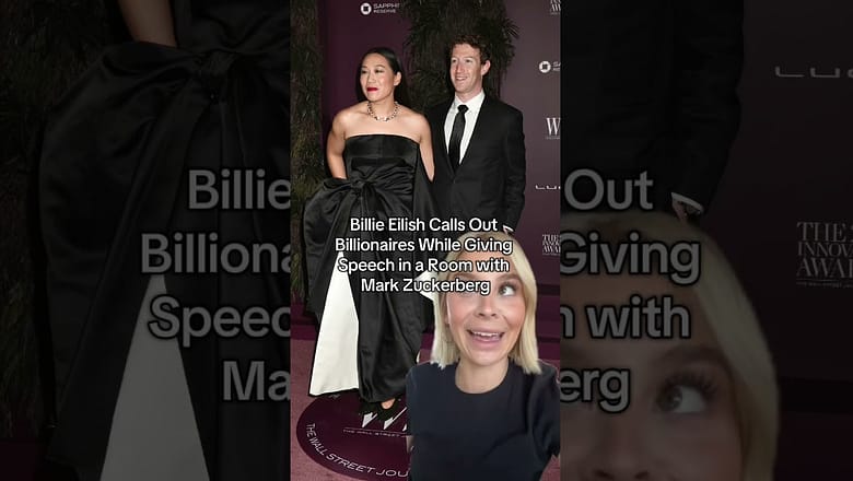 Billie Eilish Calls Out Billionaires While Giving Speech in a Room with Mark Zuckerberg