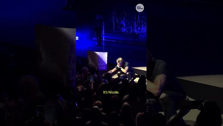 Keith Urban Nashville concert sweet moment with fans