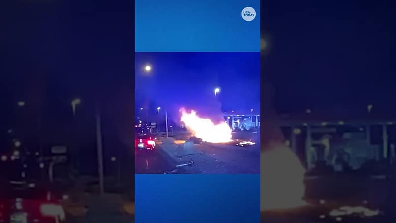New Mexico street racing ends in fiery crash scene