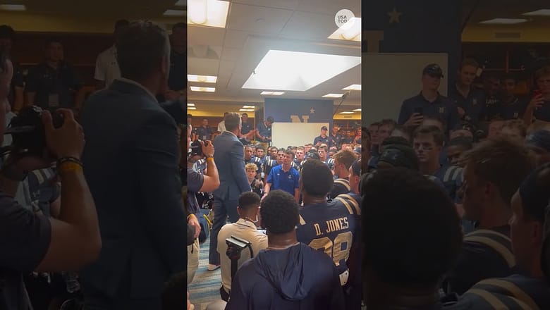Pete Hegseth gives passionate speech to Navy football team