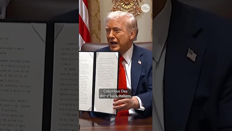 President Trump signs Columbus Day proclamation, calls explorer ‘original American hero’