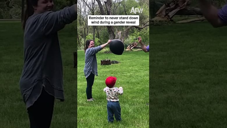 Reminder to never stand down wind during a gender reveal