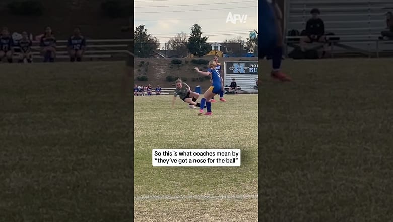 So this is what coaches mean by “they’ve got a nose for the ball”