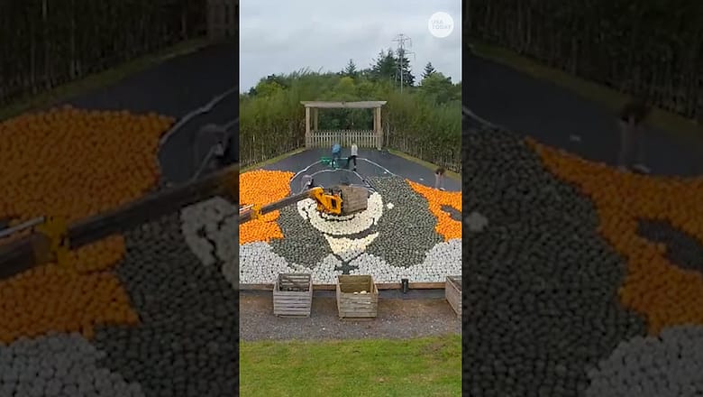 Watch Ozzy Osborne get a gourd-sized salute from farm #Shorts