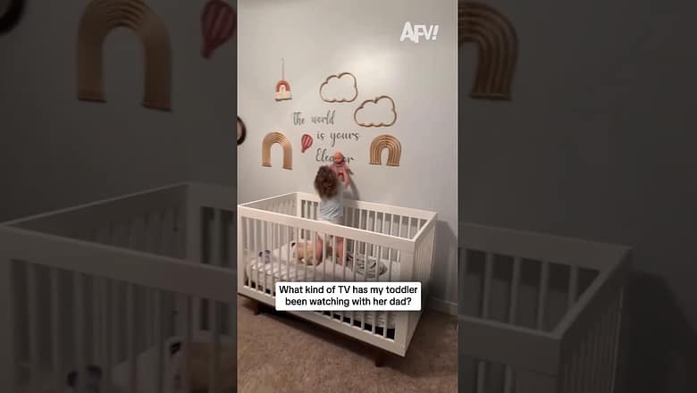 What kind of TV has my toddler been watching with her dad?