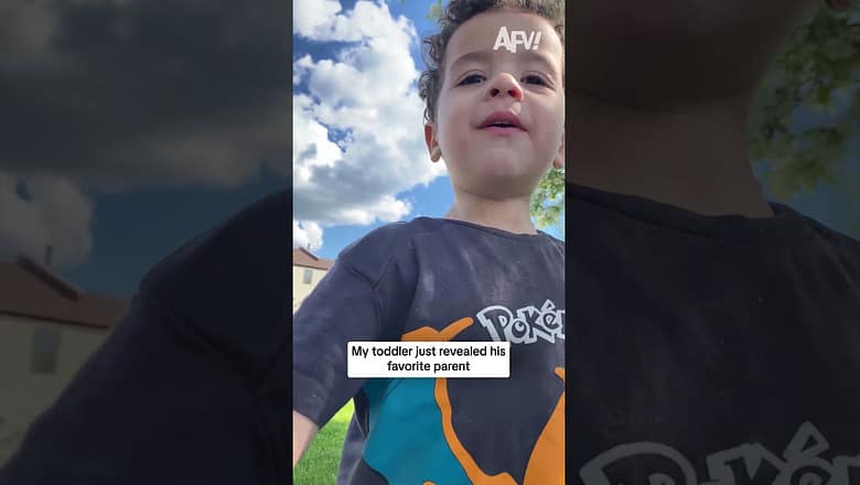 My toddler just revealed his favorite parent