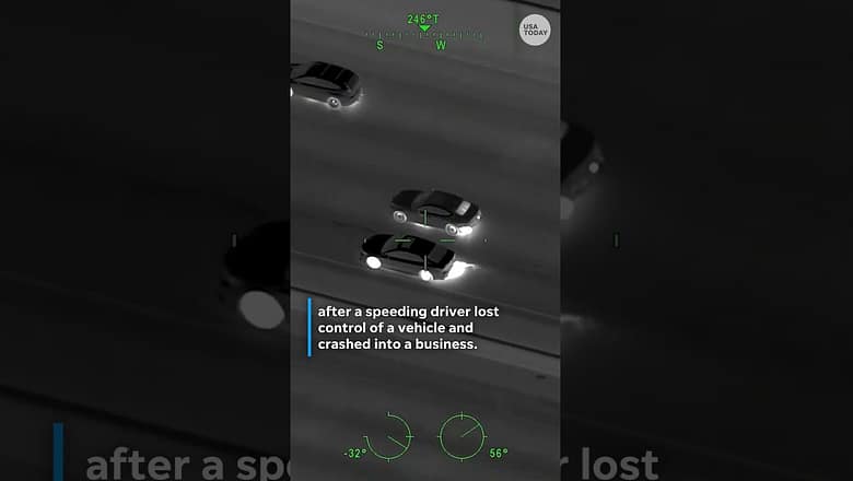 Police aerial shows speeding car before deadly Tampa crash