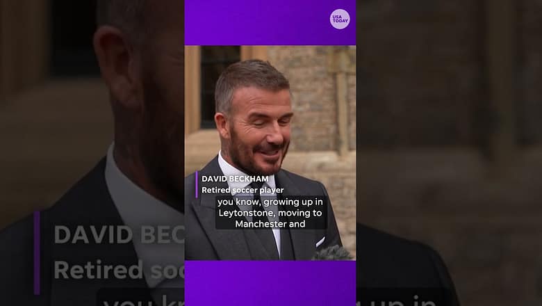 See soccer legend David Beckham knighted by King Charles at Windsor Castle
