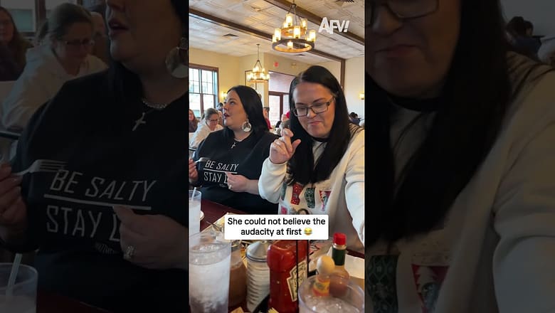 She could not believe the audacity at first π