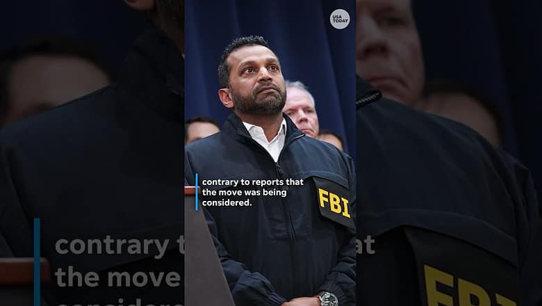 Trump confirms Kash Patel will stay as FBI director #Shorts