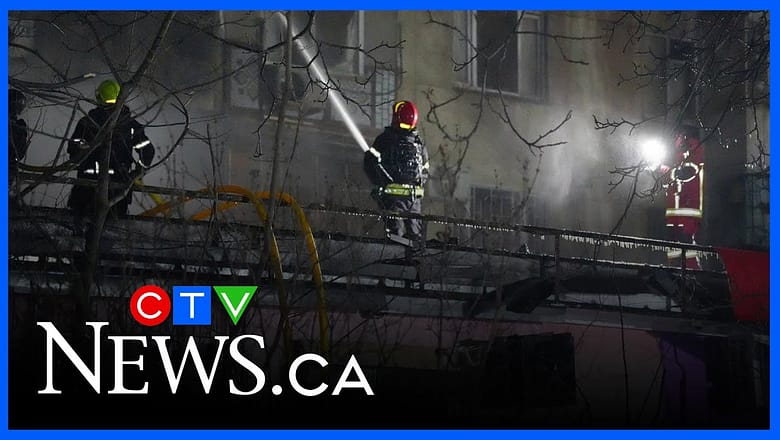 Aftermath of Russian attack on Odesa, Ukraine, that wounded several people