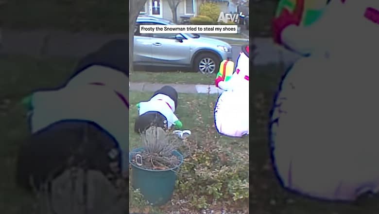 Frosty the Snowman tried to steal my shoes