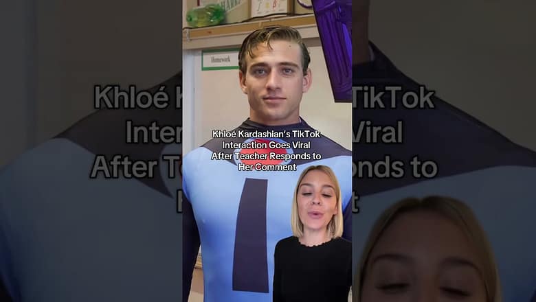 Khloé Kardashian’s TikTok Interaction Goes Viral After Teacher Responds to Her Comment