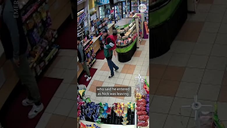 Nick Reiner seen on surveillance camera at gas station prior to arrest
