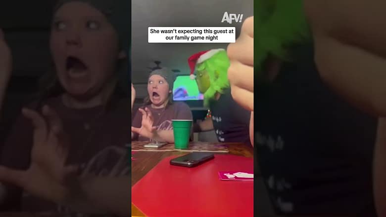 She wasn’t expecting this guest at our family game night