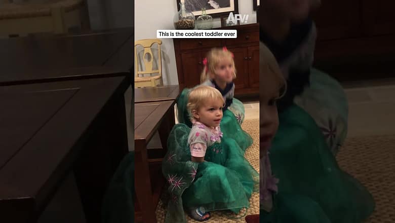 This is the coolest toddler ever