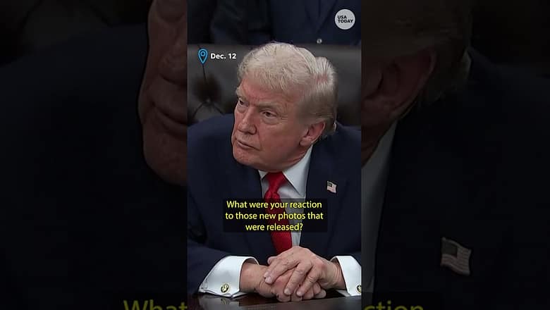 Trump responds to Epstein photos released by Democrats