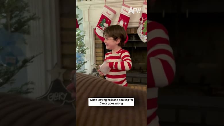 When leaving milk and cookies for Santa goes wrong