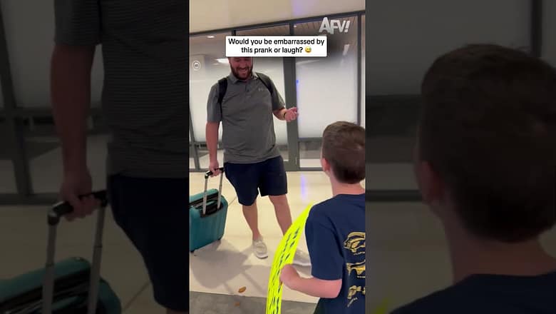 Would you be embarrassed by this prank or laugh? π